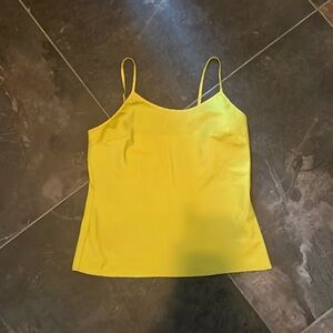 Chartreuse satin silky camisole
